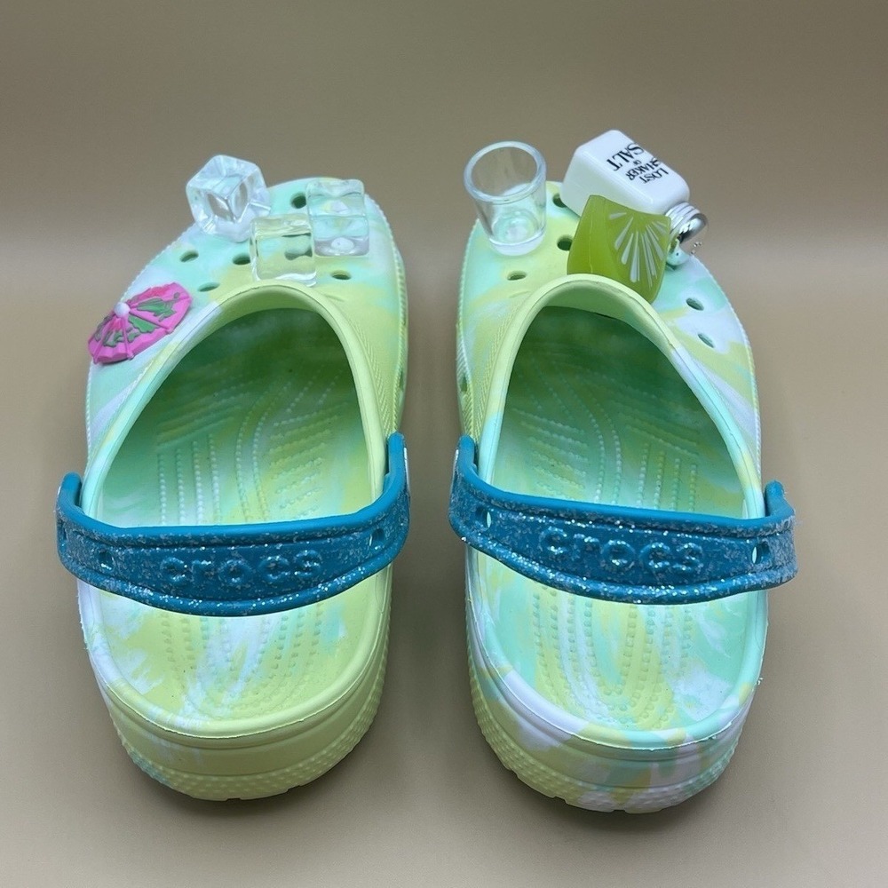 CROCS x Margaritaville Jimmy Buffet Lime Green Clogs - Women's Size 8 USED - Picture 6 of 7